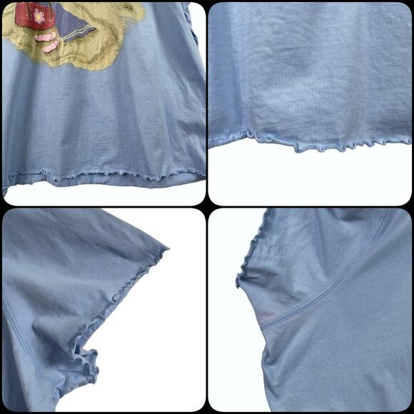 Butterfly Beach Scene Beach Swim Cover Up Dress V Neck Short Sleeve Plus Size 4X - Picture 5 of 14